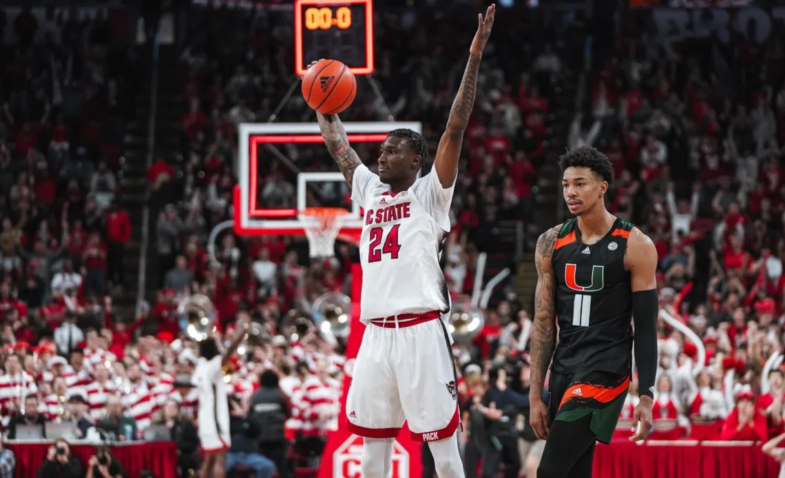 Pack Hosts Notre Dame Tuesday Night at PNC Arena