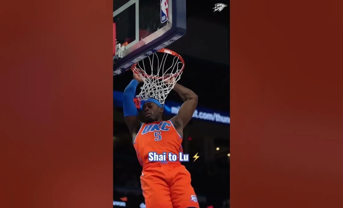 Shai Throws Dime to Lu! 👀 | #Shorts #OKCThunder #NBA