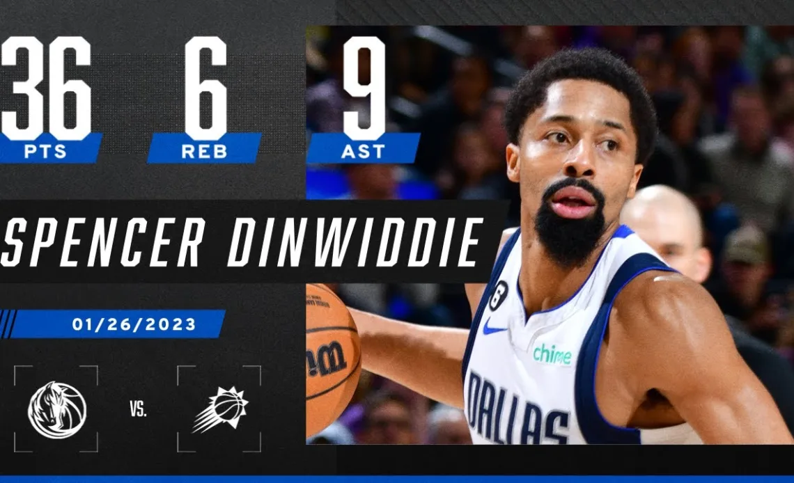 Spencer Dinwiddie near double-double propels Luka-less Mavs past Suns 😤