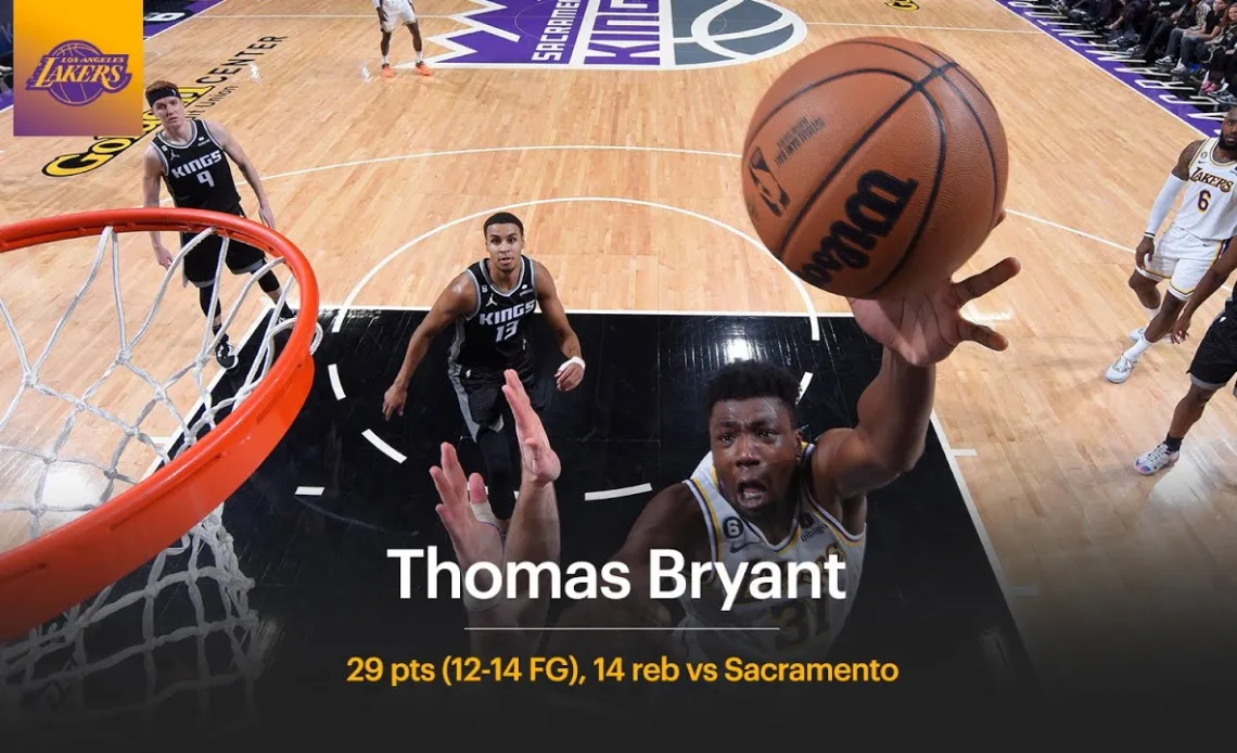 Thomas Bryant: Season-High 29 Points (12-14 FG), 14 rebounds vs Kings