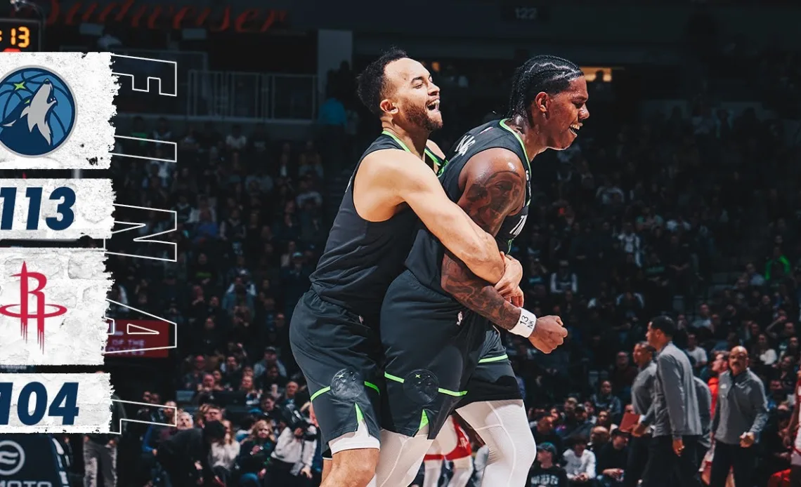 Timberwolves Defeat Houston Rockets, 113-104 | 01.21.23
