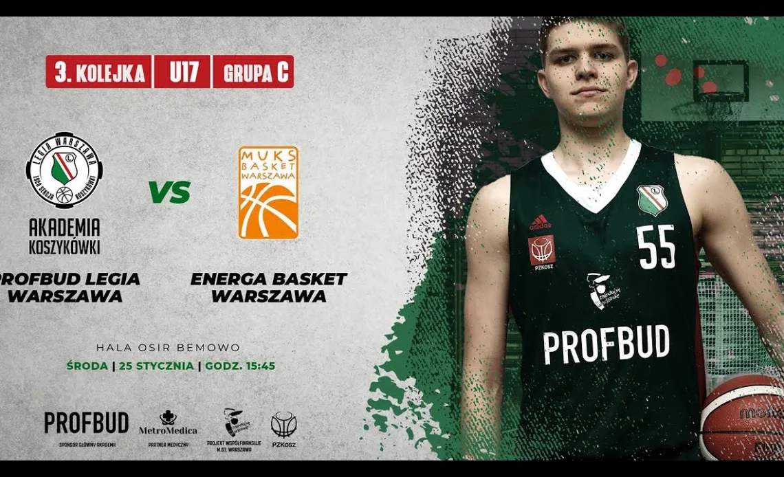 U17 | Profbud Legia Warszawa - Energa Basket Warszawa