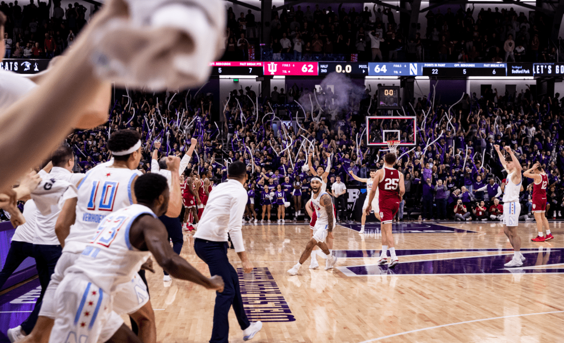 Buie's Heroics Lift Northwestern Over No. 14 Indiana, 64-62