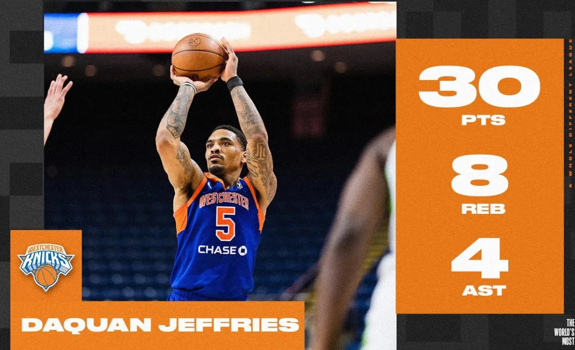 DaQuan Jeffries Records EXPLOSIVE 30-PT Performance Against the Raptors 905