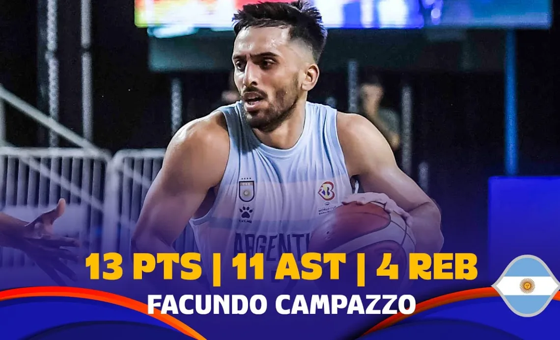 Facundo Campazzo 🇦🇷 | Full Highlights vs. CAN | 13 PTS, 4 REB, 11 AST | #FIBAWC 2023 Qualifiers