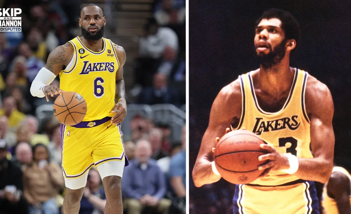 LeBron calls Kareem's scoring record 'one of the greatest records in sports' | UNDISPUTED