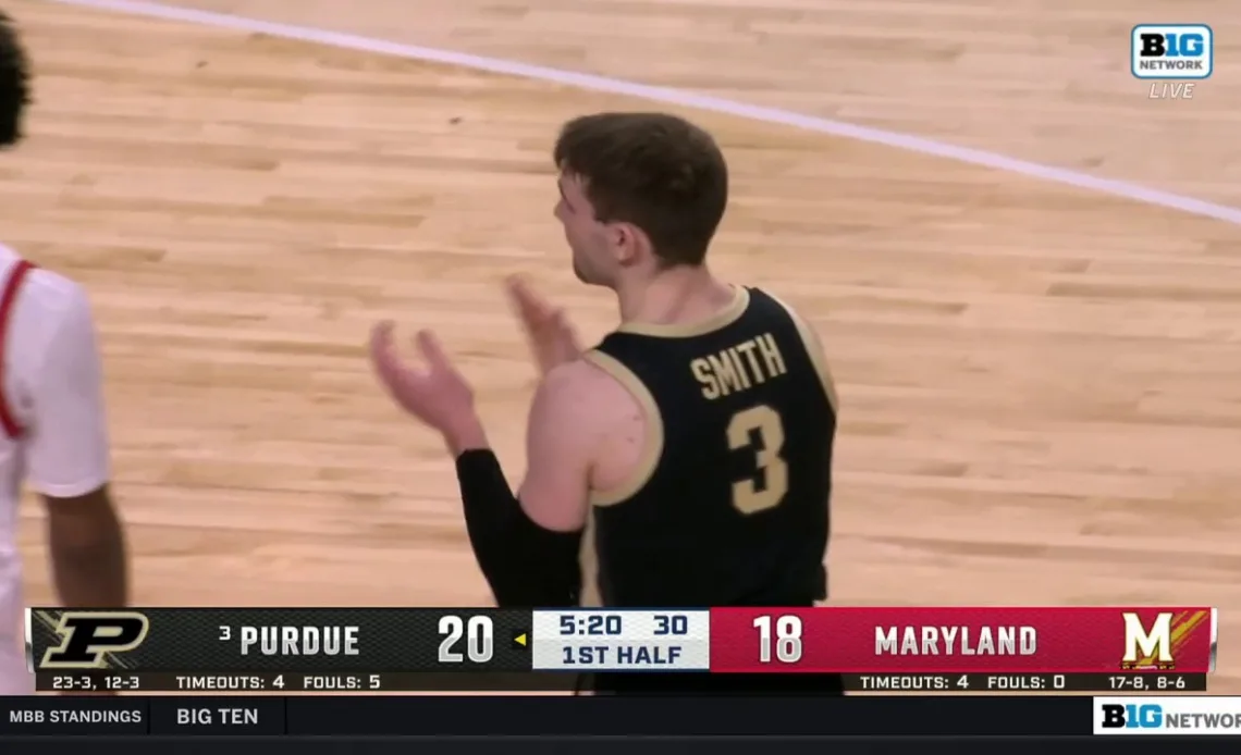 Purdue's Braden Smith gets sneaky with a quick pick-pocket layup against Maryland