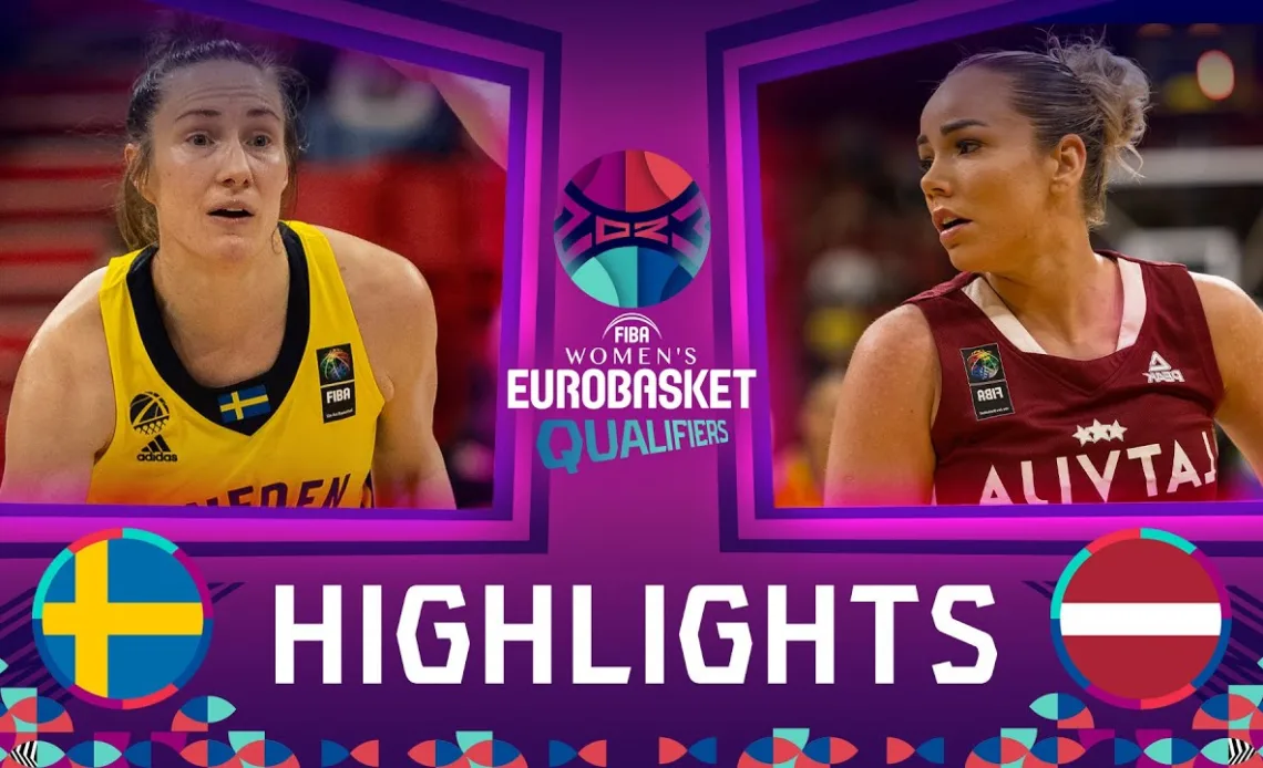 Sweden v Latvia | Basketball Highlights - FIBA Women's EuroBasket 2023 Qualifiers