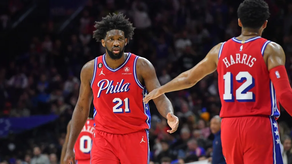 Tobias Harris campaigns for Sixers teammate Joel Embiid to win MVP