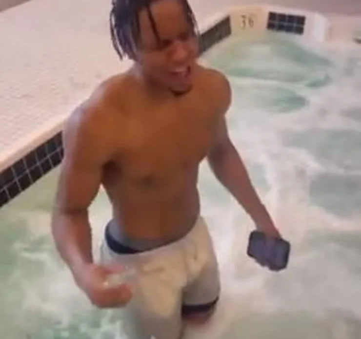 WATCH Isaac Okoro sings Take Me To Church in Cavaliers hot tub