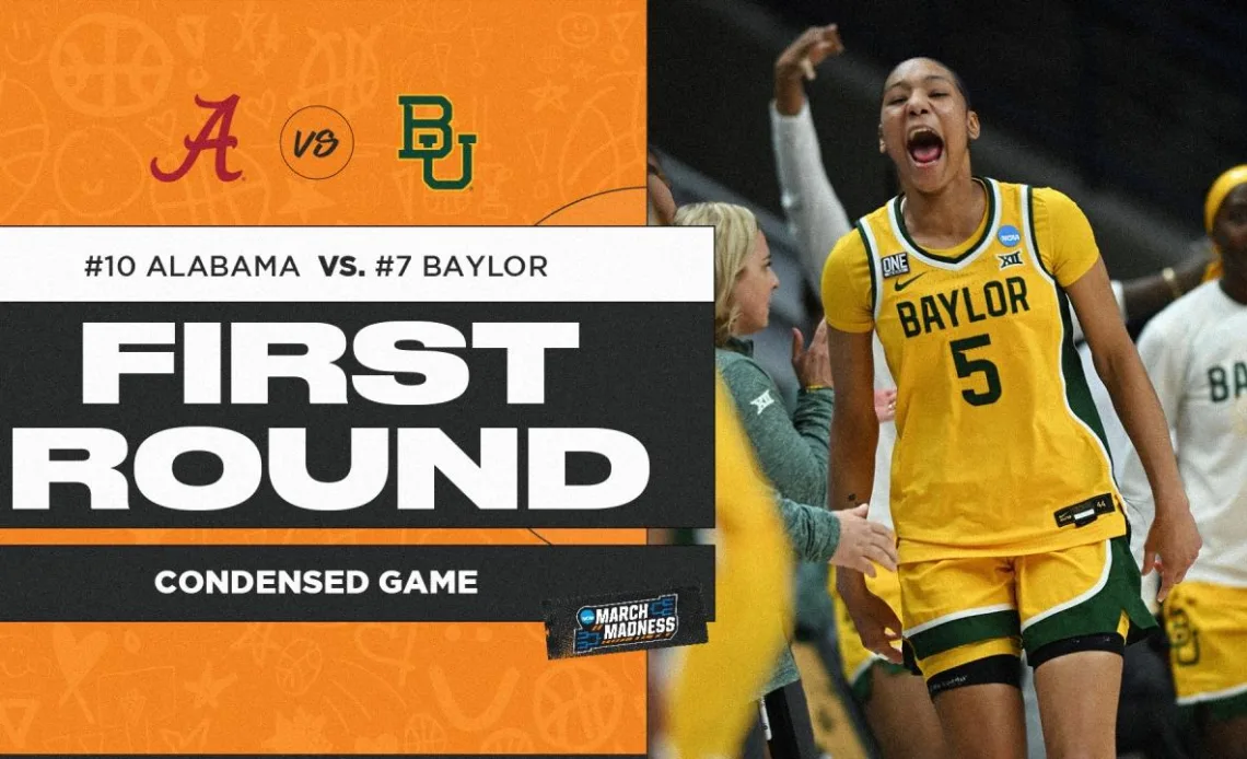 Baylor vs. Alabama - First Round NCAA tournament extended highlights