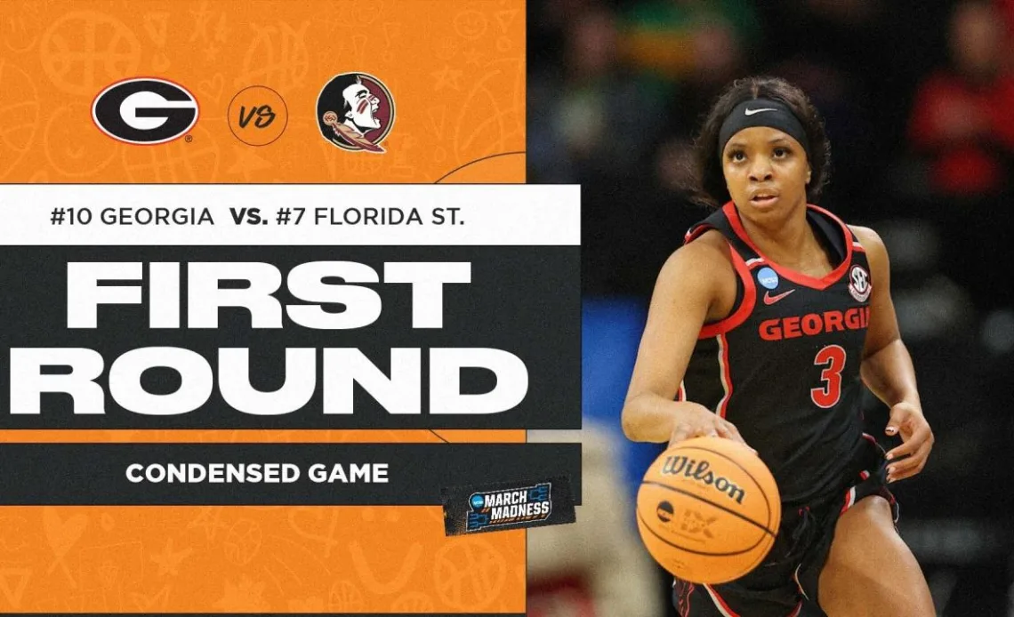 Georgia vs. Florida State - First Round NCAA tournament extended highlights