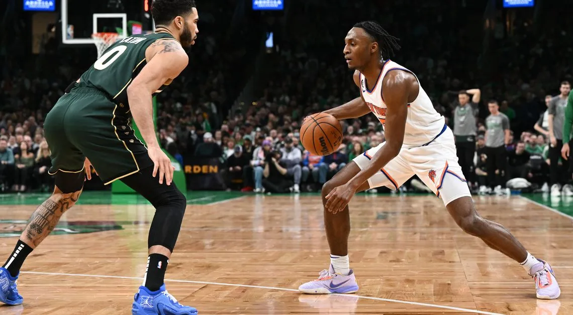 Immanuel Quickley has career night, Knicks beat Celtics 131-129 in double OT thriller