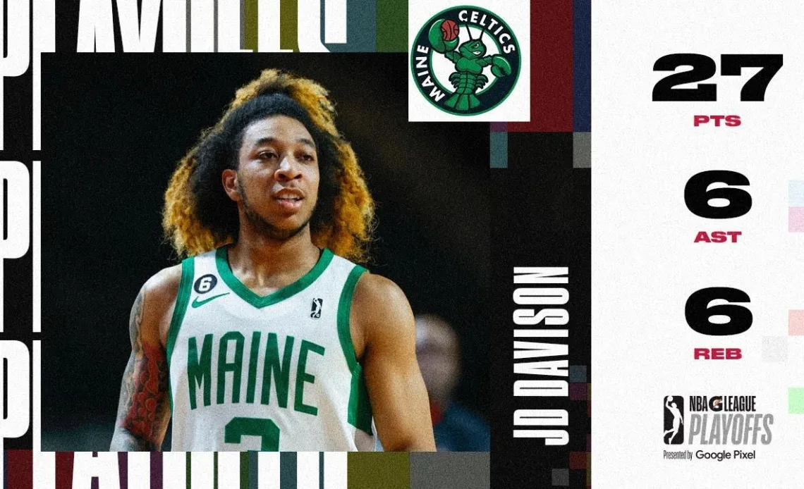 JD Davison Drops 27 PTS Off the Bench in his Postseason Debut for Maine Celtics