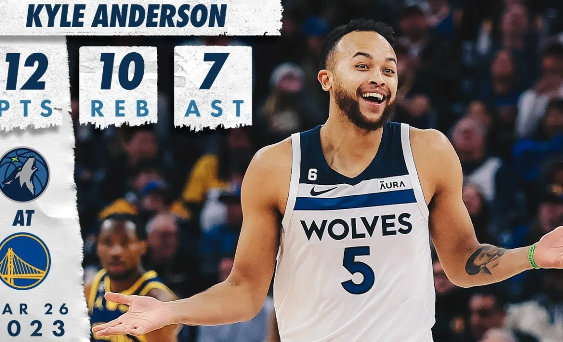 Kyle Anderson Scores DOUBLE-DOUBLE Against Warriors | 03.26.23