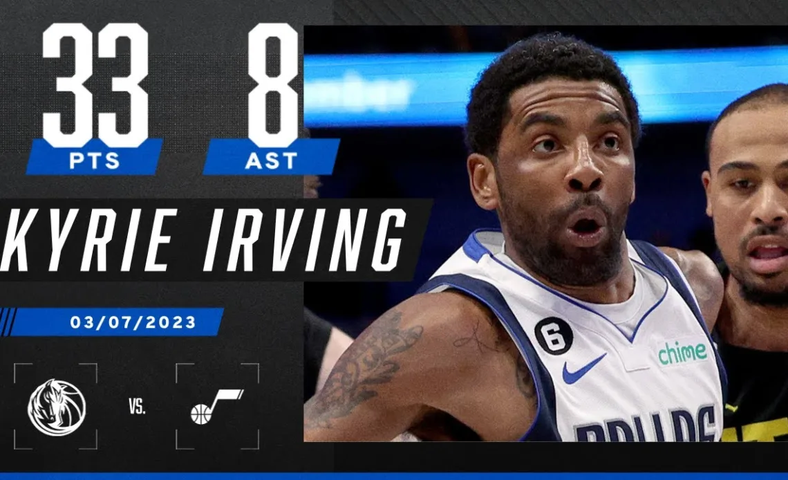 Kyrie Irving's 33 PTS keep the Mavs afloat in their W over the Jazz | NBA on ESPN