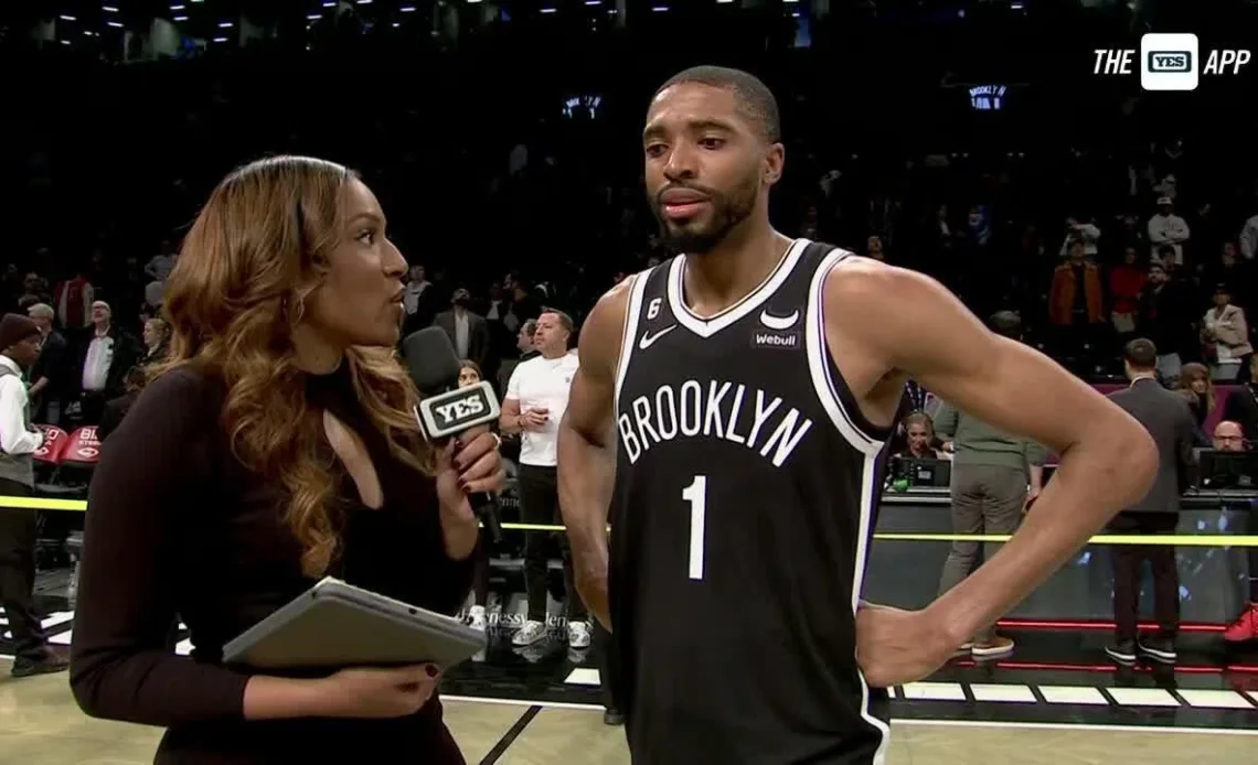 Mikal Bridges reacts to going a perfect 9-9 FG in Q1 vs. Hornets | NBA on ESPN