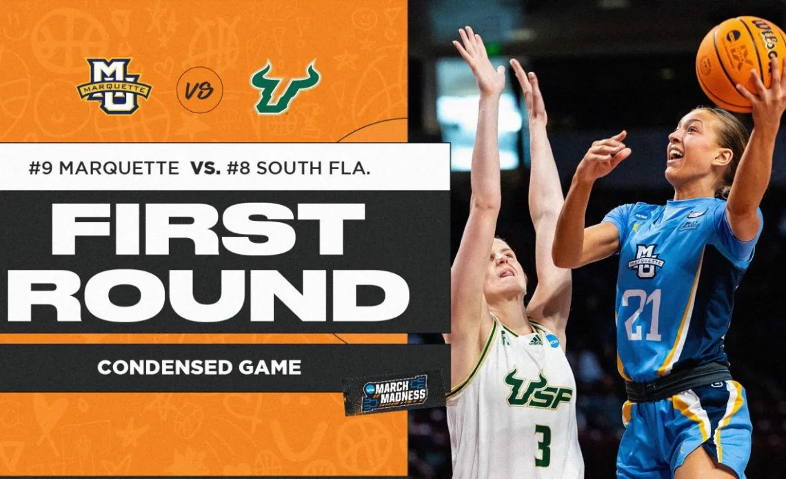 South Florida vs. Marquette - First Round NCAA tournament extended highlights