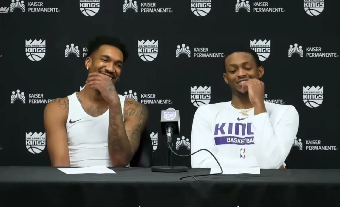 "We were able to get key stops."  De'Aaron Fox and Malik Monk Postgame 3.9.23