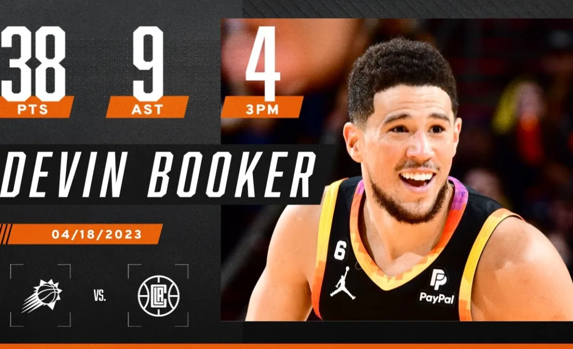 ☀️ Devin Booker's 38 PTS leads Suns to Game 2 victory over LA Clippers