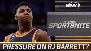 How much pressure is on RJ Barrett, and can Knicks win a playoff series short-handed?