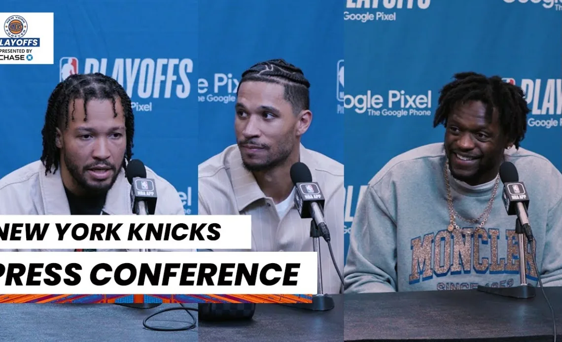 Jalen Brunson + Julius Randle + Josh Hart | NY Knicks Media Availability (April 21, 2023)