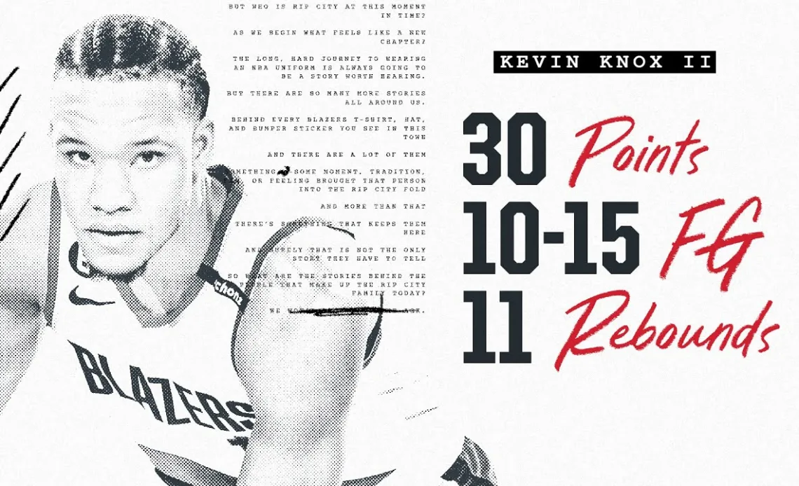 Kevin Knox II Highlights (30 points) | Portland Trail Blazers | Apr. 8, 2023