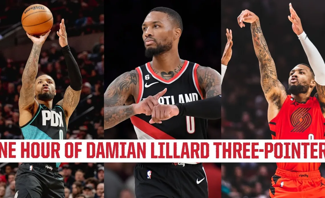 One hour of Damian Lillard making three-pointers | 2022-23 NBA Season | Portland Trail Blazers