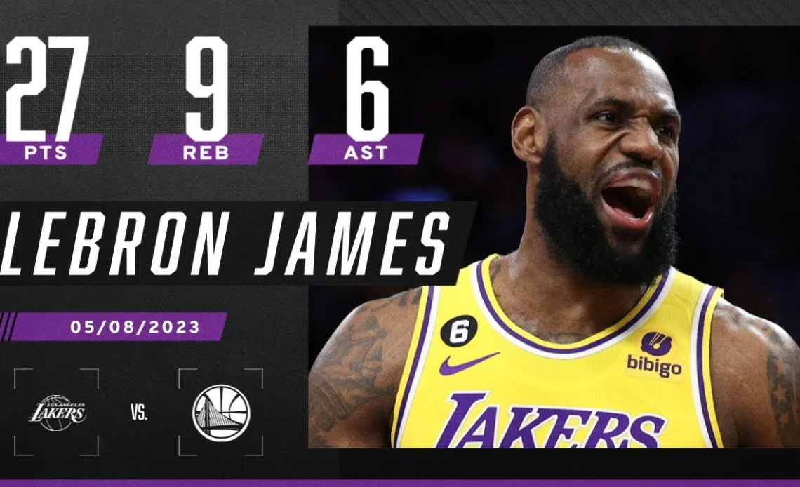 🚨 3-1 LEAD 🚨 LeBron James' double-double leads Lakers to a Game 4 win over GSW 💪