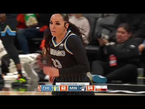 HIGHLIGHTS: Kayana Traylor scores 13 points in the 4th Quarter of Sky preseason win over Lynx