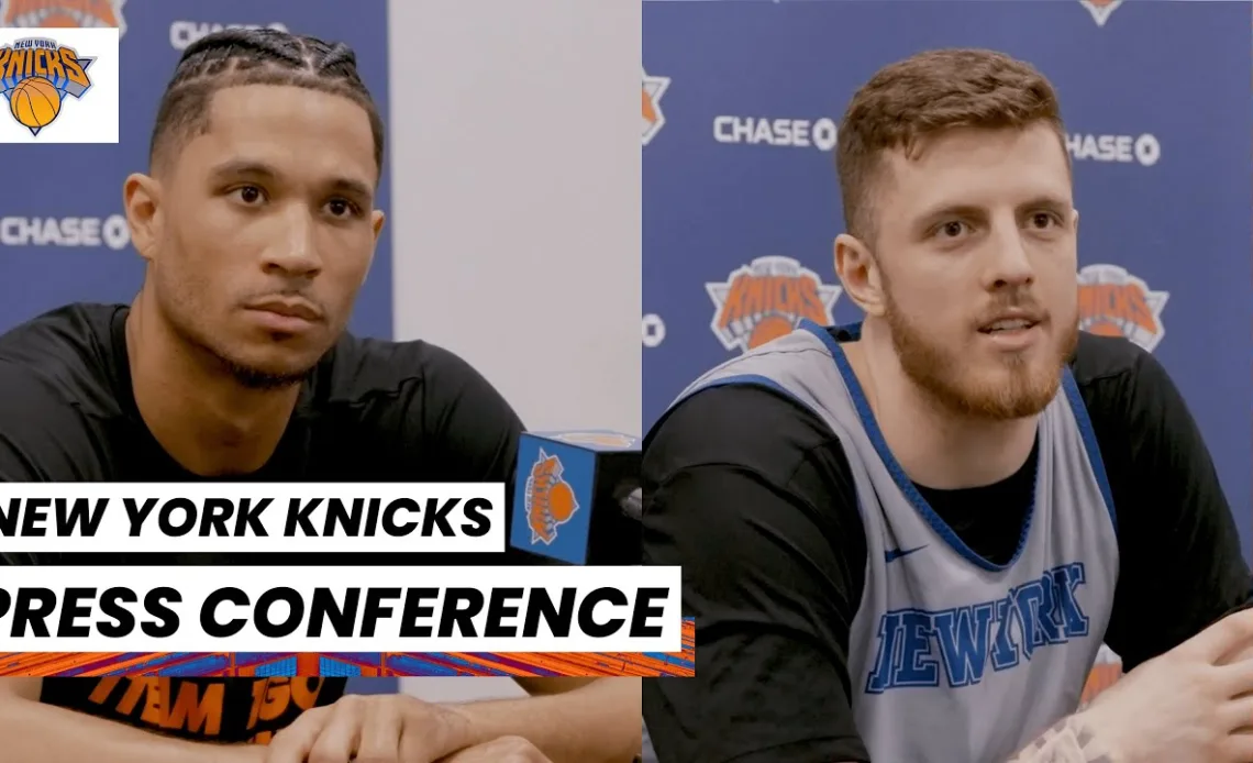 Isaiah Hartenstein + Josh Hart | NY Knicks Media Availability (May 2, 2023)