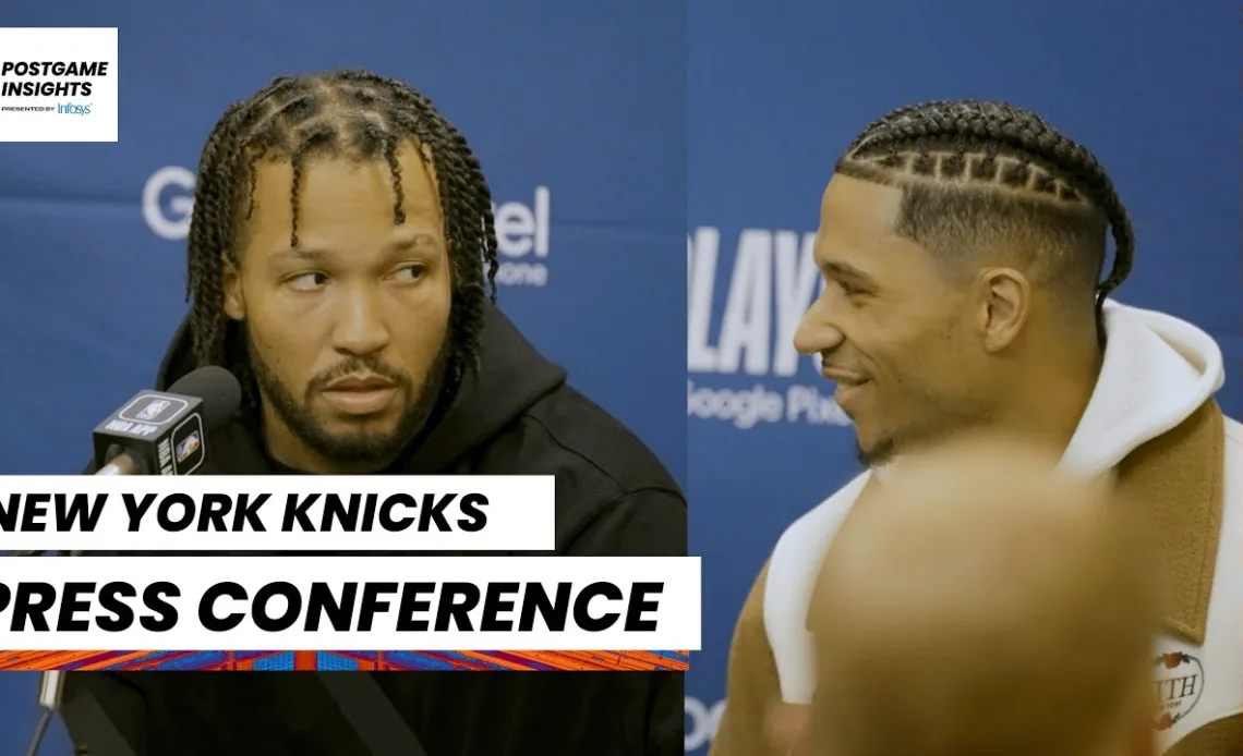 Josh Hart + Jalen Brunson | NY Knicks Media Availability (May 2, 2023)