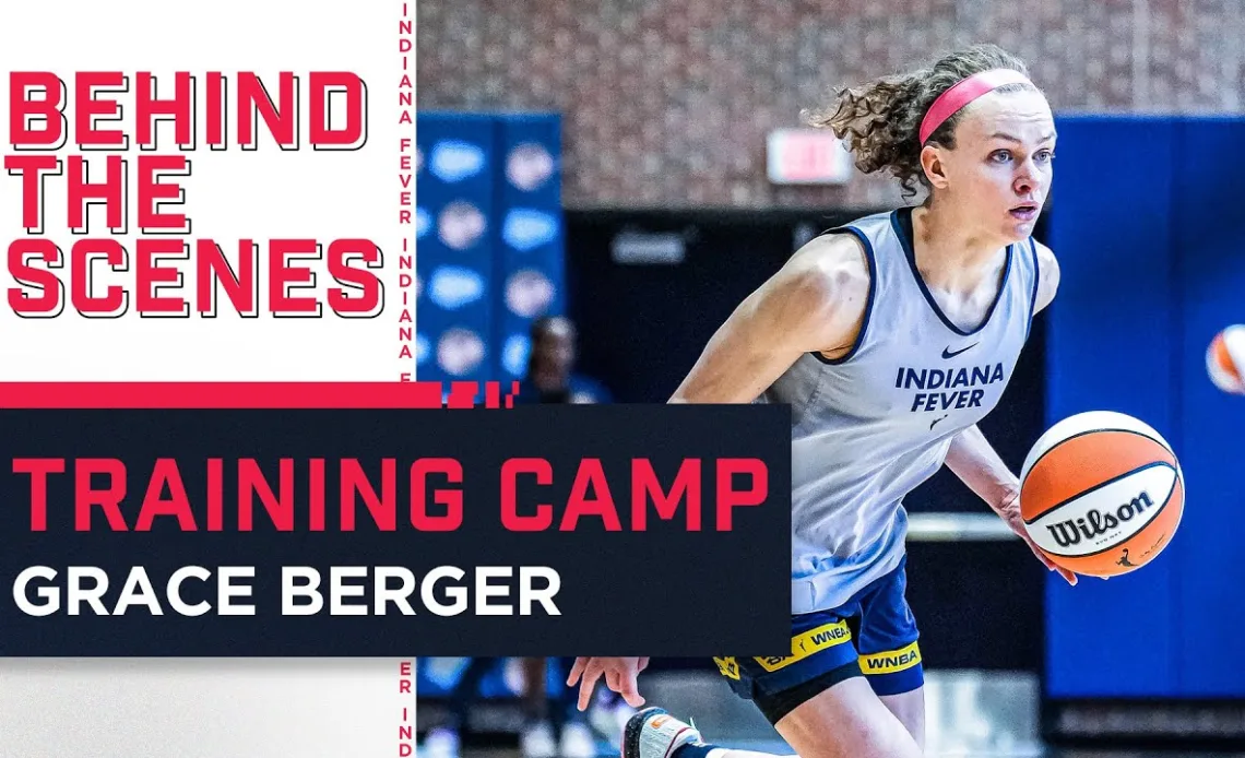 Rookie Grace Berger in WNBA Training Camp with the Indiana Fever