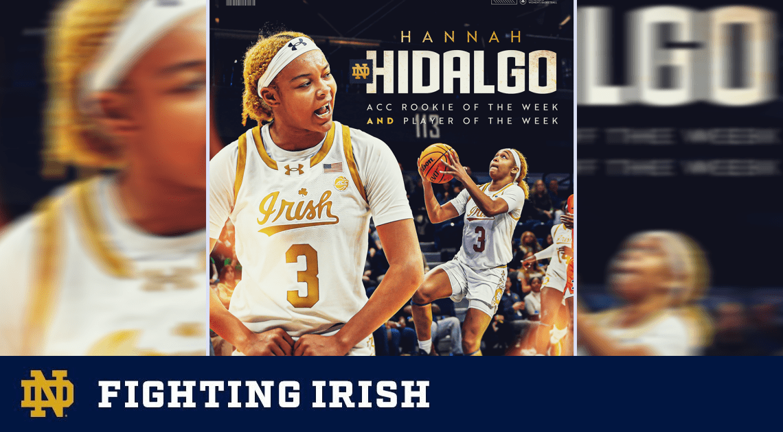 Hidalgo Sweeps Weekly ACC Honors – Notre Dame Fighting Irish – Official Athletics Website