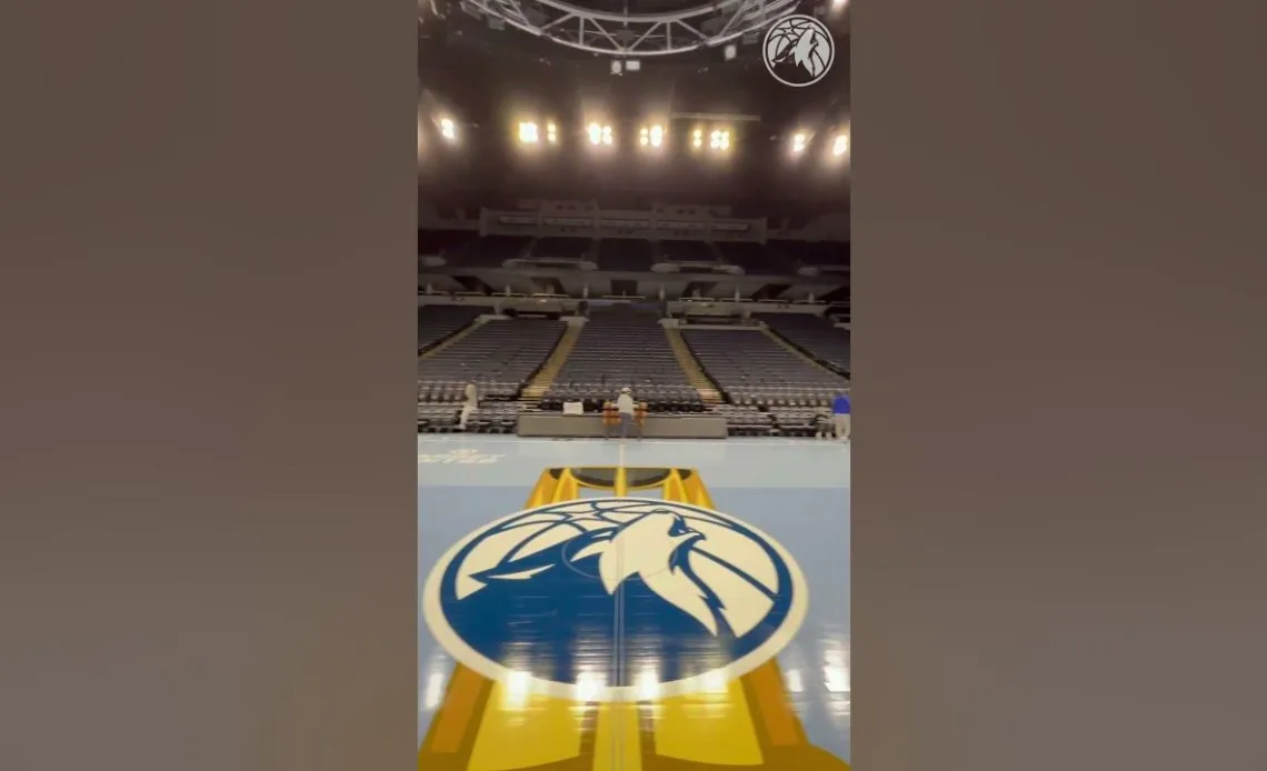 New In-Season Tournament Court 😮‍💨 | #nba #timberwolves #minnesota