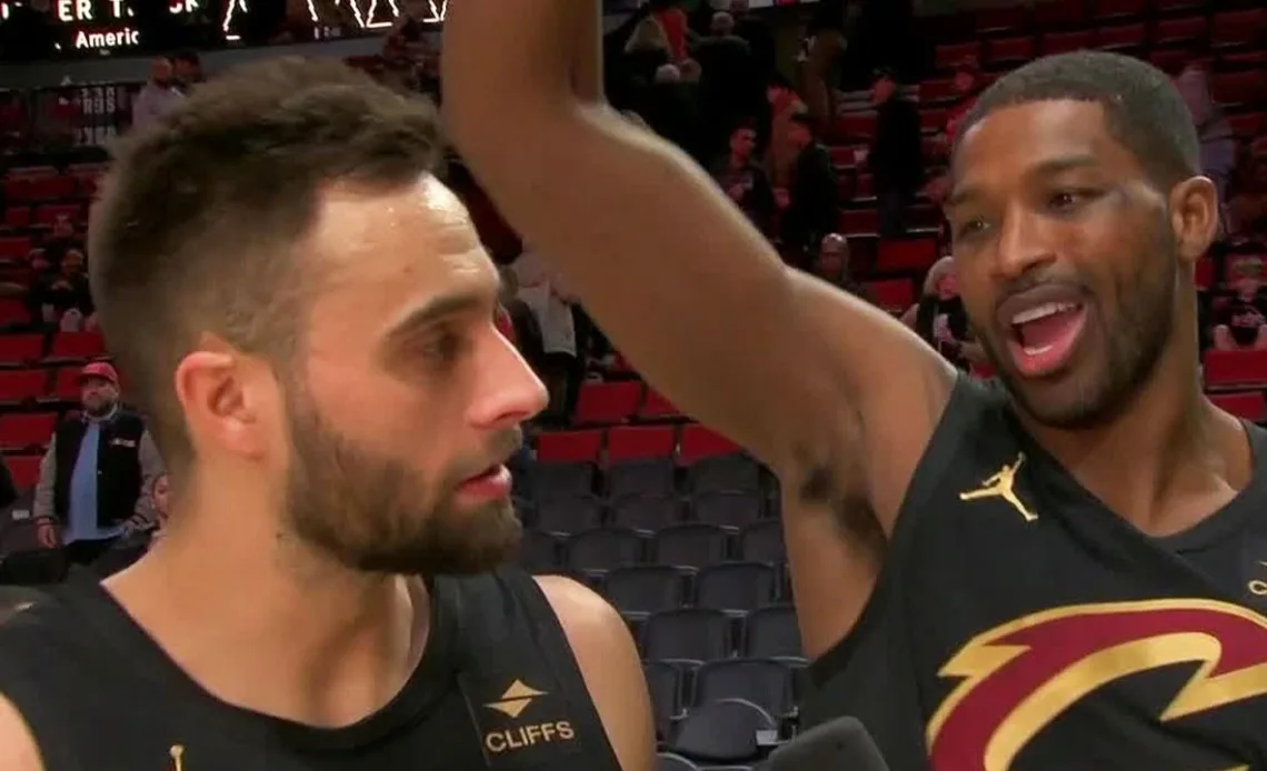 Tristan Thompson's interruption threw off Max Strus for a moment 🤣 | NBA on ESPN