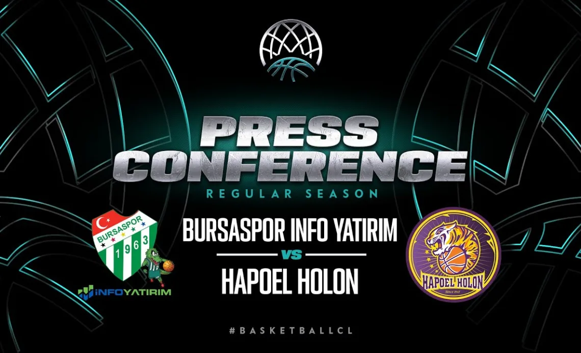 Bursaspor Info Yatirim v Hapoel Holon - Press Conference | BCL 2023-24