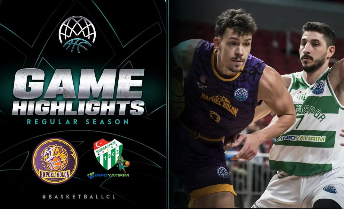 Hapoel Holon v Bursaspor Info Yatirim | Gameday 6 | Highlights | #BasketballCL 2023-24