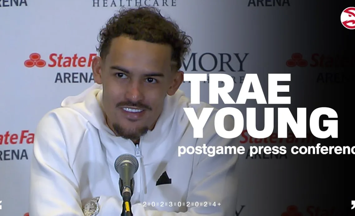 Hawks vs. Pistons Postgame Press Conference: Trae Young after 130-124 Win.