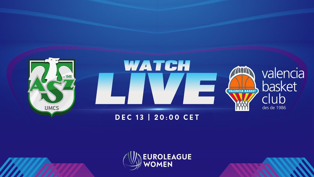 LIVE - Polski Cukier AZS UMCS Lublin v Valencia Basket Club | EuroLeague Women 2023-24