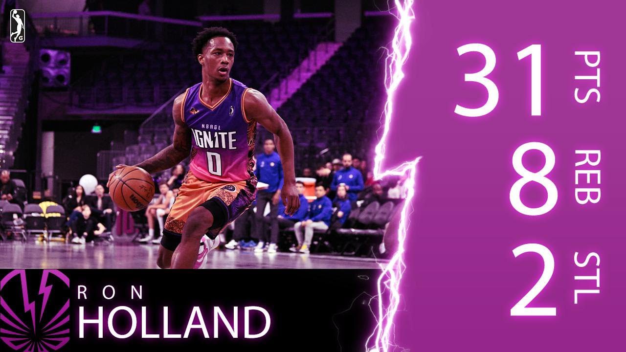 Ron Holland Goes Off For 31 PTS, 8 REB, & 2 STL Against Santa Cruz Warriors