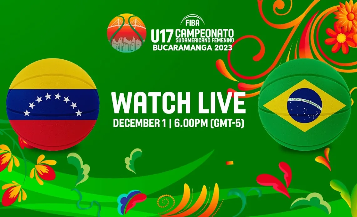 SEMI-FINALS: Venezuela v Brazil | Full Basketball Game |South American U17 Women's Championship 2023