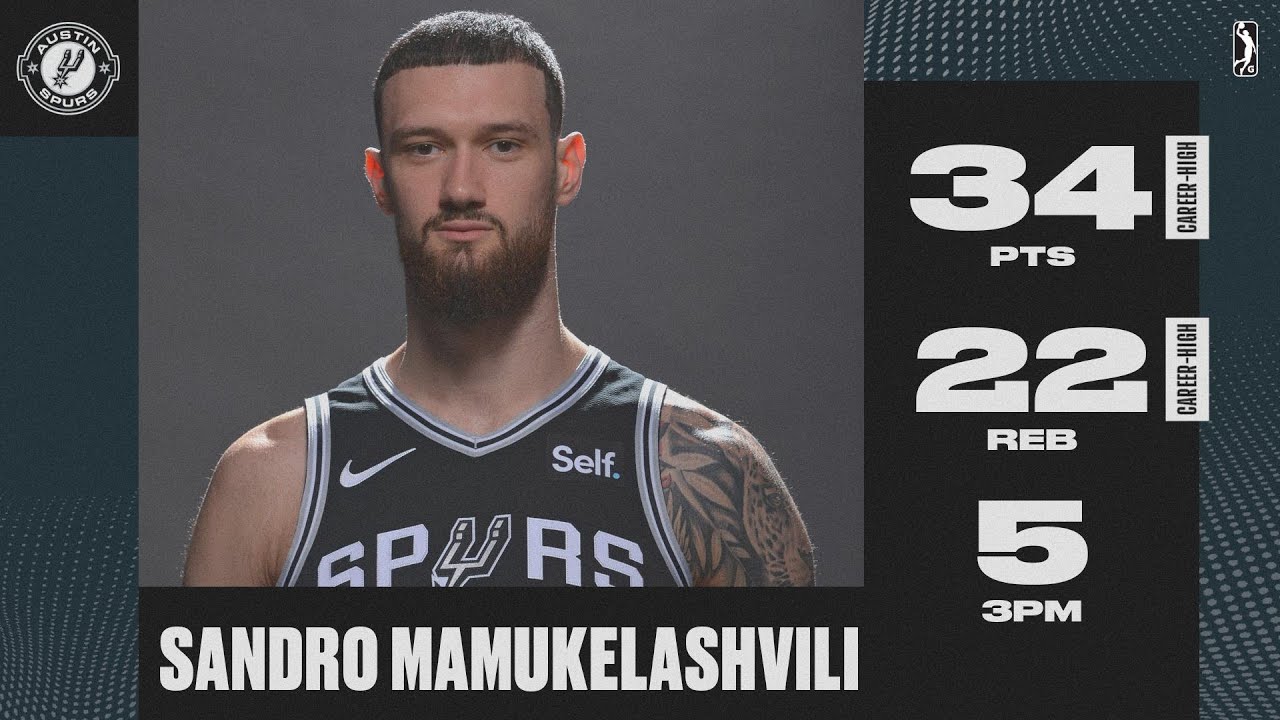 Sandro Mamukelashvili WENT OFF with 34 PTS & 22 REB in Win Over Legends