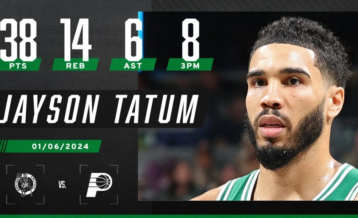 Jayson Tatum hits SEASON-HIGH 8 3-pointers in win vs. Pacers | NBA on ESPN