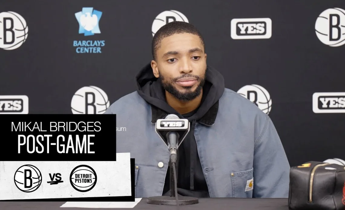 Mikal Bridges | Post-Game Press Conference | Detroit Pistons | 12.23.2023