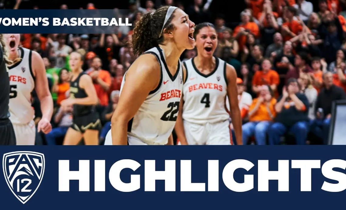 No. 3 Colorado vs. No. 25 Oregon State Women's Basketball Highlights | 2023-24 Season