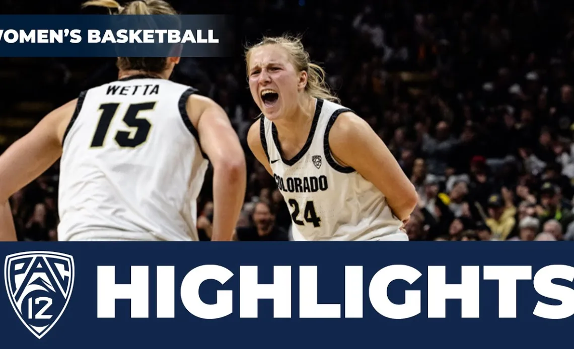 No. 8 Stanford vs. No. 5 Colorado Women's Basketball Highlights | 2023-24 Season