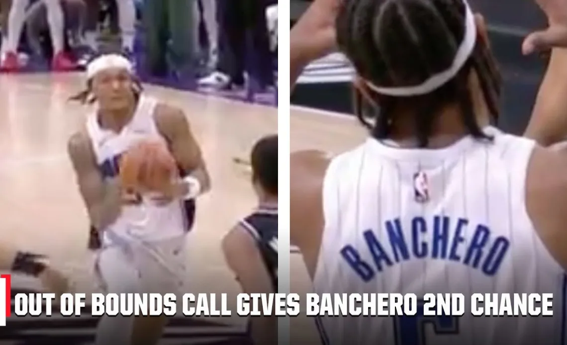 OUT-OF-BOUNDS call gives Paolo Banchero a SECOND CHANCE to send it DOUBLE OVERTIME 😮 | NBA on ESPN