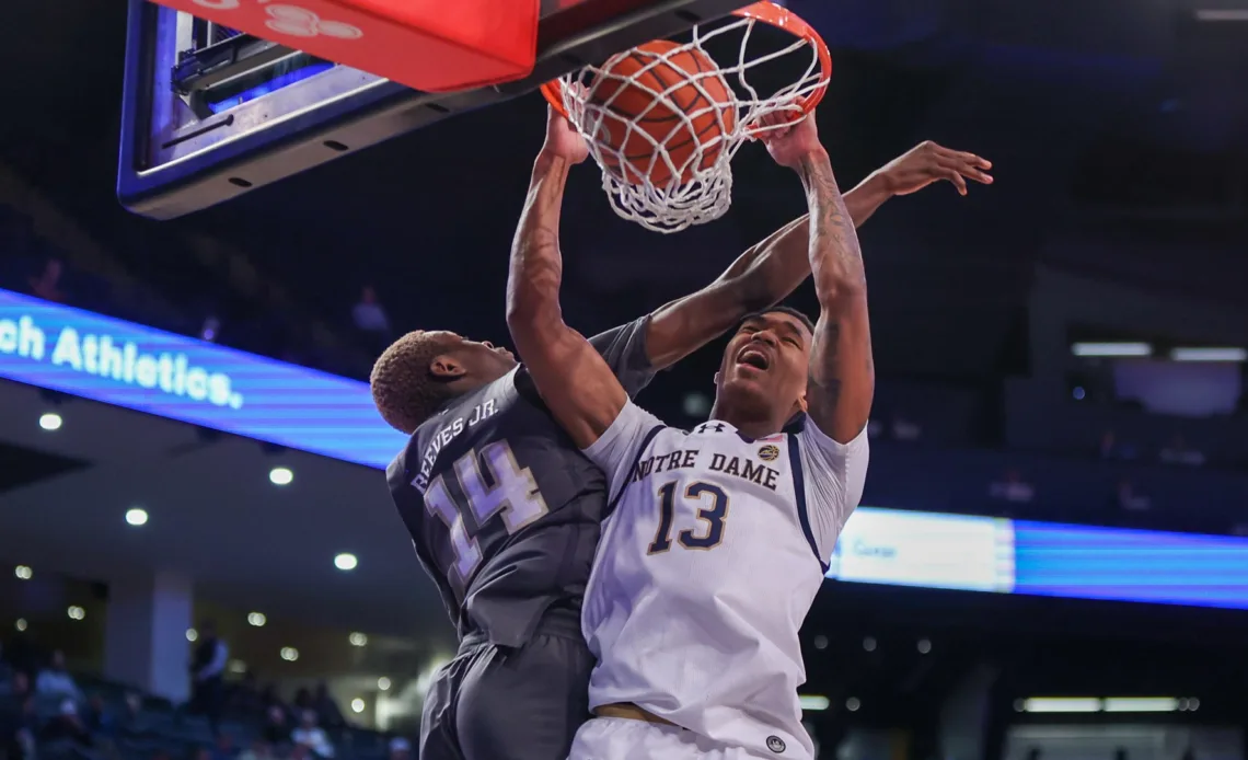 The Fighting Irish won their first true road game since February 2022 by defeating the Yellow Jackets in Atlanta, 75-68 in overtime