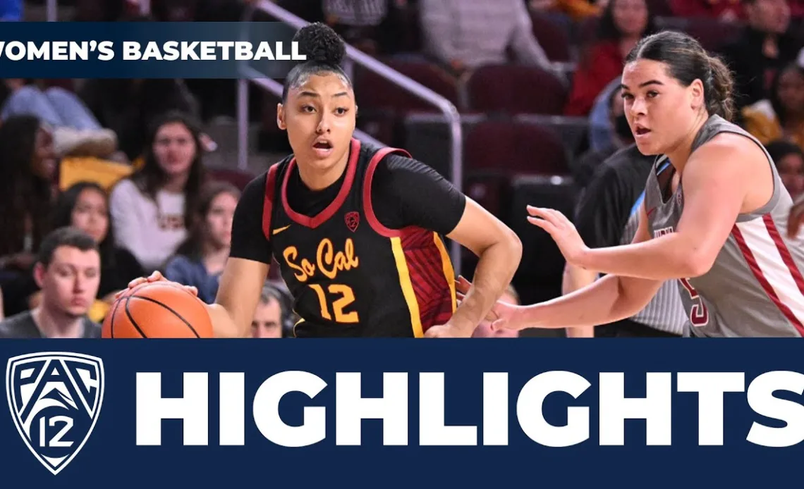 Washington State vs. No. 11 USC Women's Basketball Highlights | 2023-24 Season